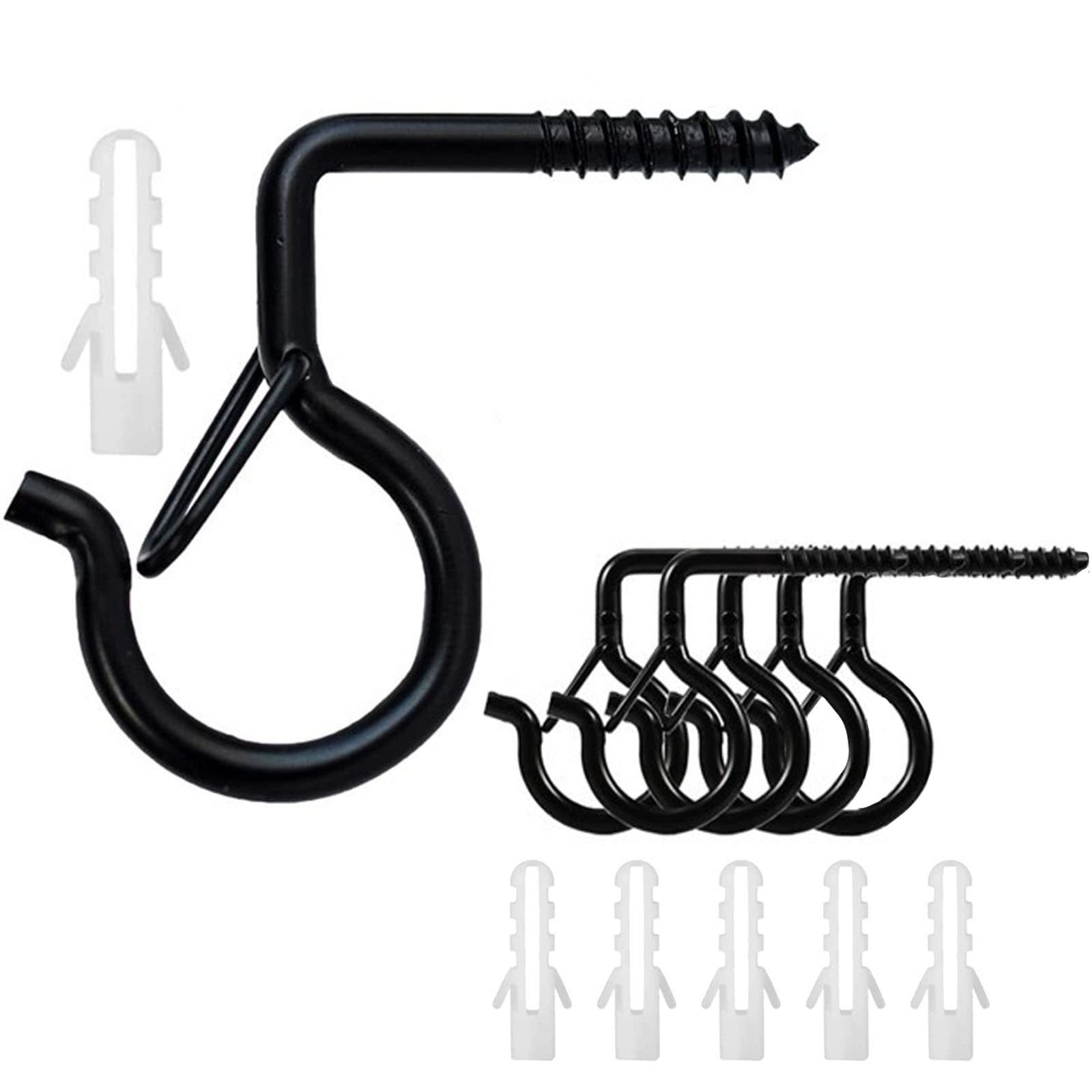 Amazon | 天井 フック ネジフック 吊り下げ金具 フック 安全バックル